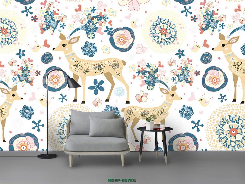 Tranh con vật đáng yêu cho bé - hươu nai MDVP-057KG